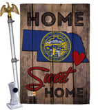 State Nebraska Home Sweet Home - States Americana Vertical Impressions Decorative Flags HG191125 Made In USA
