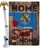 State Oklahoma Home Sweet Home - States Americana Vertical Impressions Decorative Flags HG191127 Made In USA