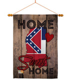 State Mississippi Home Sweet Home - States Americana Vertical Impressions Decorative Flags HG191138 Made In USA