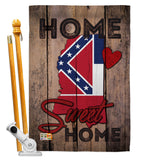 State Mississippi Home Sweet Home - States Americana Vertical Impressions Decorative Flags HG191138 Made In USA