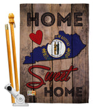 State Kentucky Home Sweet Home - States Americana Vertical Impressions Decorative Flags HG191139 Made In USA