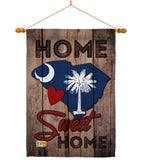 State South Carolina Home Sweet Home - States Americana Vertical Impressions Decorative Flags HG191142 Made In USA