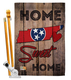 State Tennessee Home Sweet Home - States Americana Vertical Impressions Decorative Flags HG191143 Made In USA
