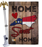 State North Carolina Home Sweet Home - States Americana Vertical Impressions Decorative Flags HG191144 Made In USA