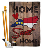 State North Carolina Home Sweet Home - States Americana Vertical Impressions Decorative Flags HG191144 Made In USA