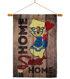 State New Jersey Home Sweet Home - States Americana Vertical Impressions Decorative Flags HG191150 Made In USA