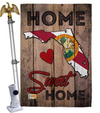 State Florida Home Sweet Home - States Americana Vertical Impressions Decorative Flags HG191151 Made In USA