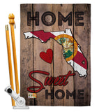 State Florida Home Sweet Home - States Americana Vertical Impressions Decorative Flags HG191151 Made In USA