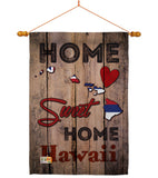State Hawaii Home Sweet Home - States Americana Vertical Impressions Decorative Flags HG191160 Made In USA