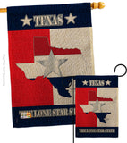 Texas Lone Star State - States Americana Vertical Impressions Decorative Flags HG108021 Made In USA