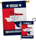 Texas Lone Star State - States Americana Vertical Impressions Decorative Flags HG108021 Made In USA