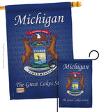 Michigan - States Americana Vertical Impressions Decorative Flags HG108105 Made In USA