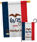Iowa - States Americana Vertical Impressions Decorative Flags HG108111 Made In USA