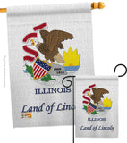 Illinois - States Americana Vertical Impressions Decorative Flags HG108113 Made In USA