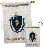 Massachusetts - States Americana Vertical Impressions Decorative Flags HG108116 Made In USA