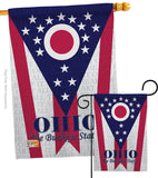 Ohio - States Americana Vertical Impressions Decorative Flags HG108175 Made In USA