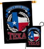 Don't mess Texas - States Americana Vertical Impressions Decorative Flags HG108440 Made In USA