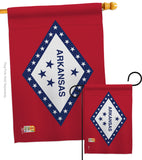 Arkansas - States Americana Vertical Impressions Decorative Flags HG140504 Made In USA