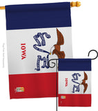 Iowa - States Americana Vertical Impressions Decorative Flags HG140516 Made In USA