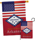 US Arkansas - States Americana Vertical Impressions Decorative Flags HG140555 Made In USA