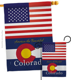 US Colorado - States Americana Vertical Impressions Decorative Flags HG140557 Made In USA