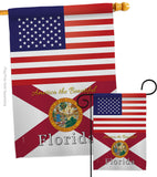 US Florida - States Americana Vertical Impressions Decorative Flags HG140561 Made In USA