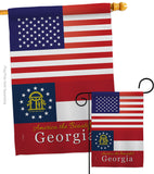 US Georgia - States Americana Vertical Impressions Decorative Flags HG140562 Made In USA