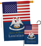 US Louisiana - States Americana Vertical Impressions Decorative Flags HG140570 Made In USA