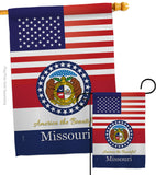 US Missouri - States Americana Vertical Impressions Decorative Flags HG140577 Made In USA