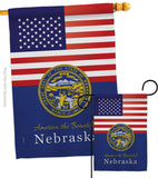 US Nebraska - States Americana Vertical Impressions Decorative Flags HG140579 Made In USA