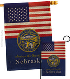 US Nebraska - States Americana Vertical Impressions Decorative Flags HG140579 Made In USA