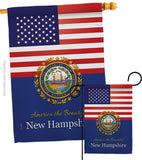 US New Hampshire - States Americana Vertical Impressions Decorative Flags HG140581 Made In USA