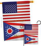 US Ohio - States Americana Vertical Impressions Decorative Flags HG140587 Made In USA