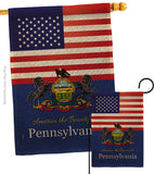 US Pennsylvania - States Americana Vertical Impressions Decorative Flags HG140590 Made In USA