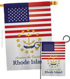 US Rhode Island - States Americana Vertical Impressions Decorative Flags HG140591 Made In USA