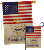 US Rhode Island - States Americana Vertical Impressions Decorative Flags HG140591 Made In USA