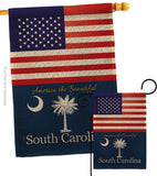 US South Carolina - States Americana Vertical Impressions Decorative Flags HG140592 Made In USA