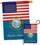 US South Dakota - States Americana Vertical Impressions Decorative Flags HG140593 Made In USA