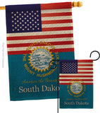 US South Dakota - States Americana Vertical Impressions Decorative Flags HG140593 Made In USA