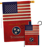 US Tennessee - States Americana Vertical Impressions Decorative Flags HG140594 Made In USA