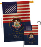 US Utah - States Americana Vertical Impressions Decorative Flags HG140596 Made In USA