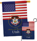 US Utah - States Americana Vertical Impressions Decorative Flags HG140596 Made In USA