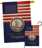 US Virginia - States Americana Vertical Impressions Decorative Flags HG140598 Made In USA