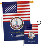 US Virginia - States Americana Vertical Impressions Decorative Flags HG140598 Made In USA