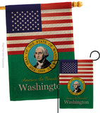 US Washington - States Americana Vertical Impressions Decorative Flags HG140599 Made In USA