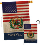 US West Virginia - States Americana Vertical Impressions Decorative Flags HG140600 Made In USA