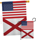 US Alabama - States Americana Vertical Impressions Decorative Flags HG140751 Made In USA