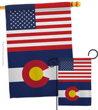 US Colorado - States Americana Vertical Impressions Decorative Flags HG140756 Made In USA