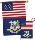 US Connecticut - States Americana Vertical Impressions Decorative Flags HG140757 Made In USA