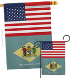 US Delaware - States Americana Vertical Impressions Decorative Flags HG140758 Made In USA